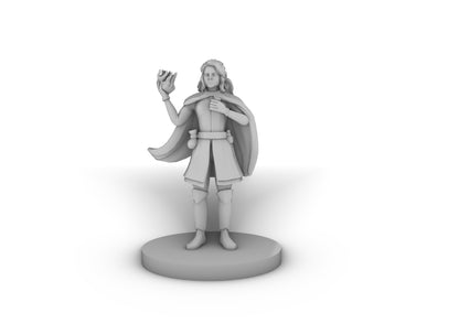 Human Sorceress with Fire Spell Tabletop DND Gaming Miniature