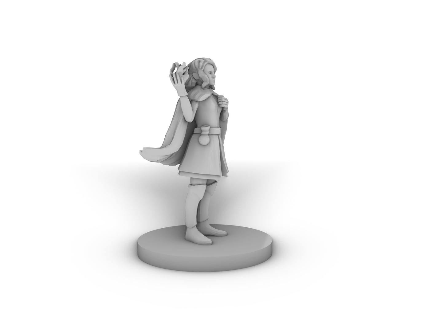 Human Sorceress with Fire Spell Tabletop DND Gaming Miniature