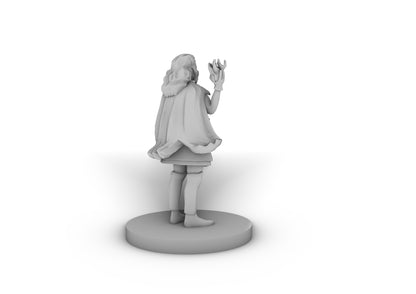 Human Sorceress with Fire Spell Tabletop DND Gaming Miniature