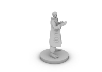 Human Wizard Fat Tabletop DND Gaming Miniature