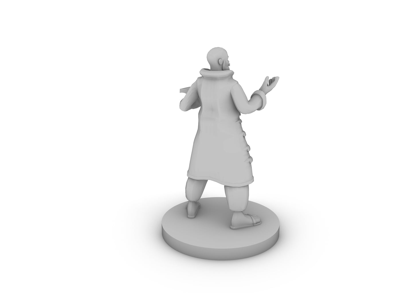 Human Wizard Fat Tabletop DND Gaming Miniature