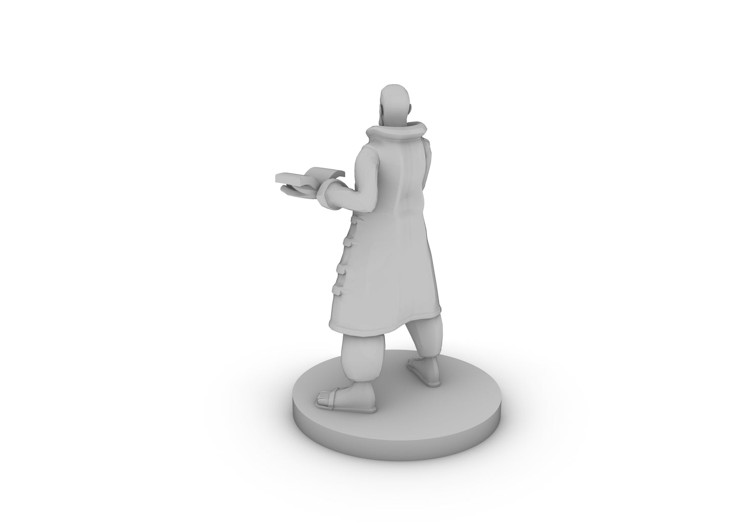 Human Wizard Fat Tabletop DND Gaming Miniature