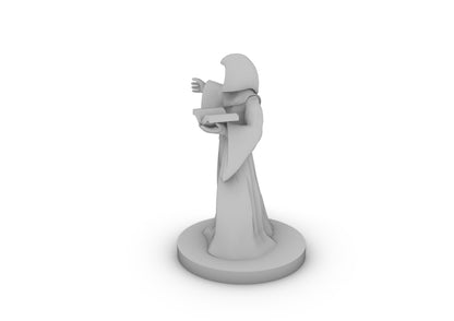 Human Wizard Holding Book Tabletop DND Gaming Miniature