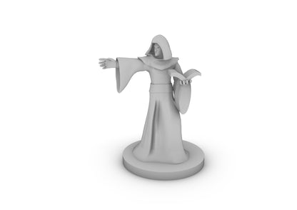 Human Wizard Holding Book Tabletop DND Gaming Miniature