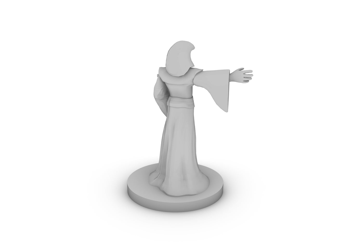 Human Wizard Holding Book Tabletop DND Gaming Miniature