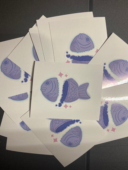 Purple Taiyaki Sticker