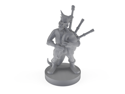 Kobold Bard With Bagpipes Tabletop DND Gaming Miniature