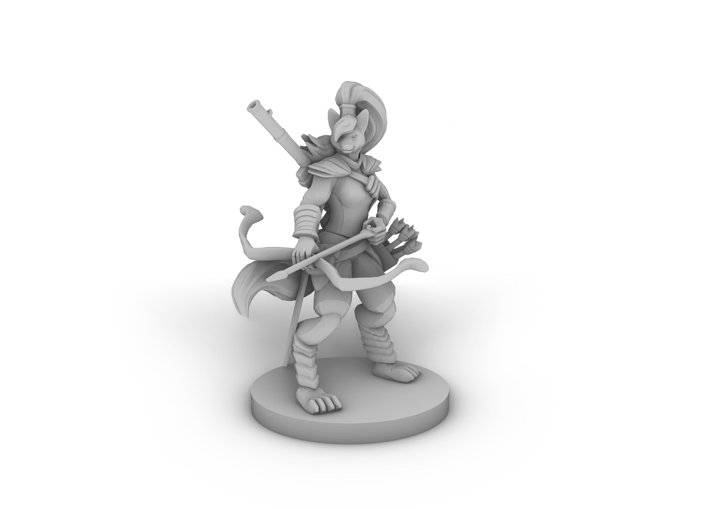 Kitsune Ranger Tabletop DND Gaming Miniature