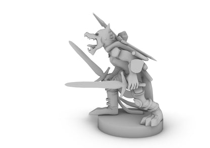 Kobold Weapon Master Tabletop DND Gaming Miniature