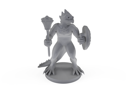 Lizardfolk Cleric Tabletop DND Gaming Miniature