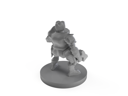 Dwarf Female With Beard Tabletop DND Gaming Miniature