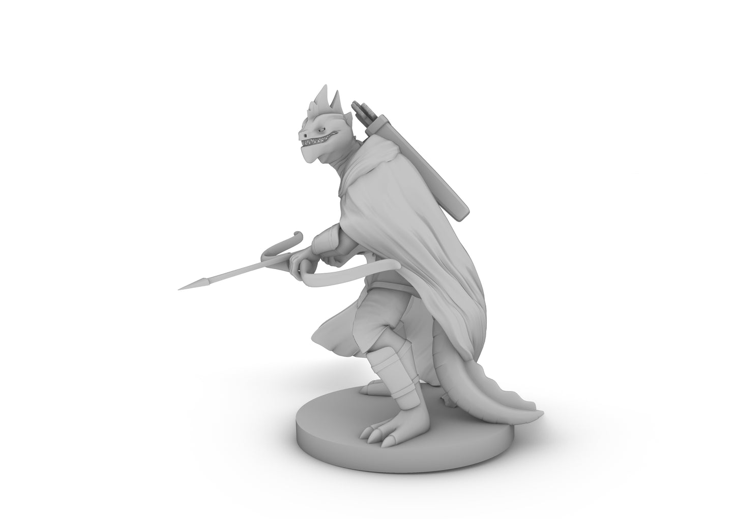 Lizardfolk Arcane Archer Tabletop DND Gaming Miniature