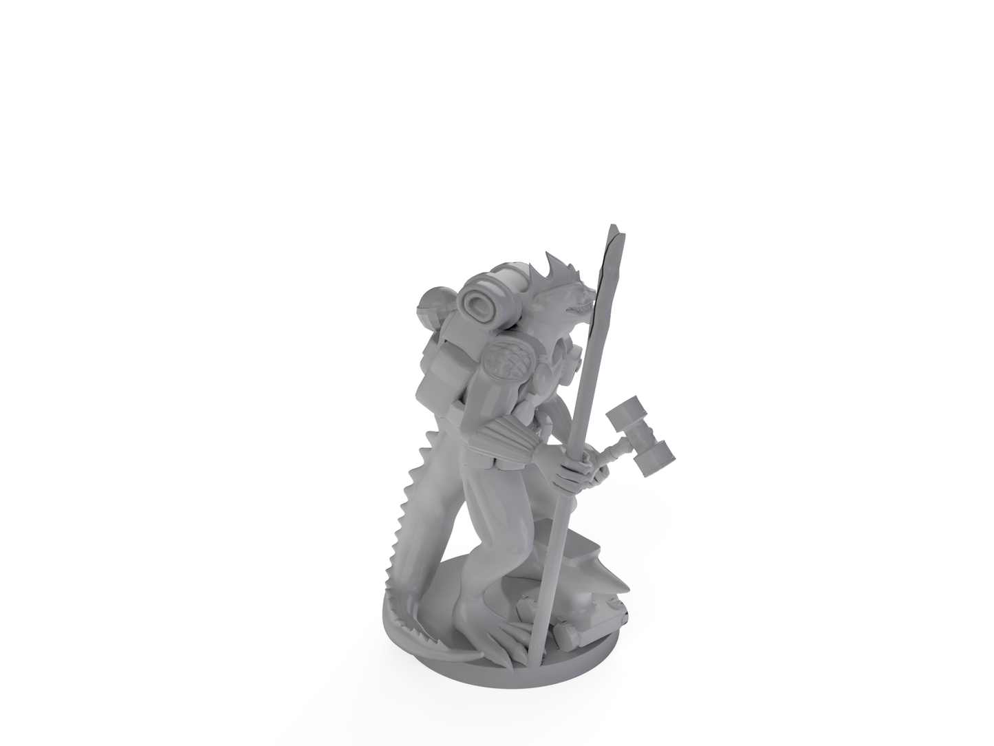 Lizardfold Artificer Tabletop DND Gaming Miniature