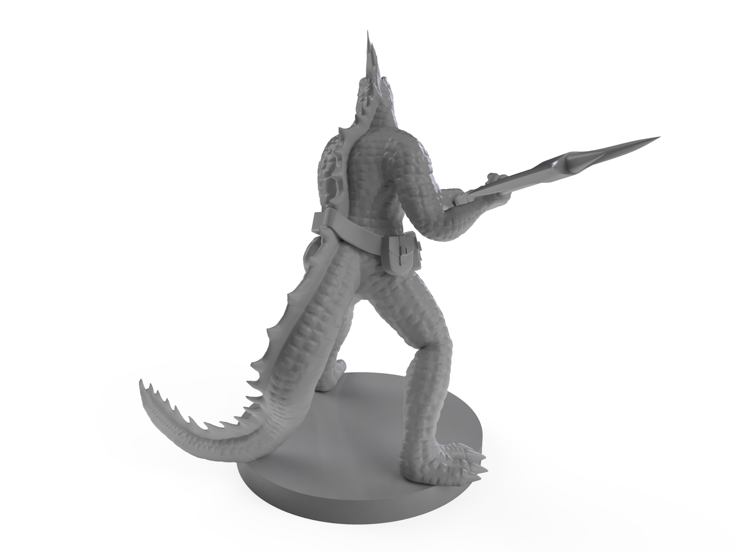 Lizardfolk Bardbarian Tabletop DND Gaming Miniature