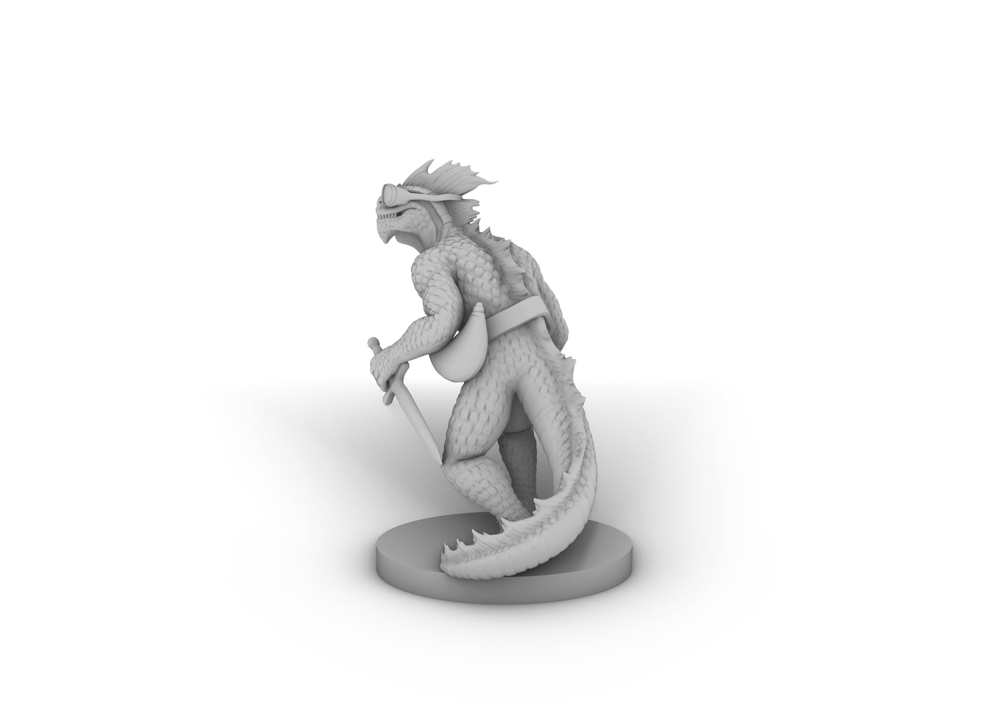 Lizardfolk Rogue Tabletop DND Gaming Miniature