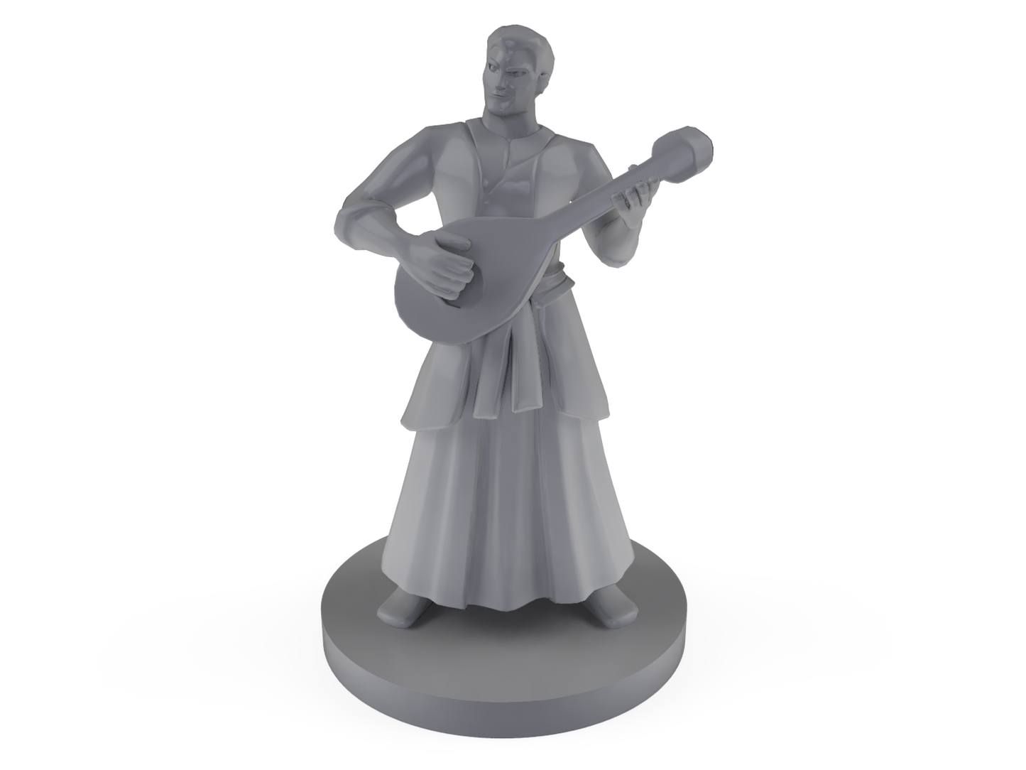 Male Human Bard Tabletop DND Gaming Miniature