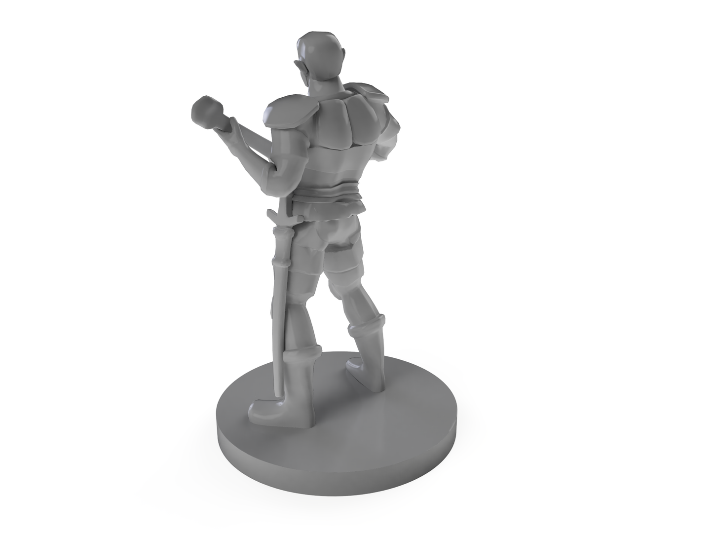 Male Half Elf Bard Tabletop DND Gaming Miniature