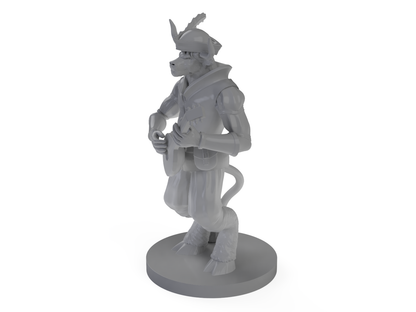 Minotaur Male Bard Tabletop DND Gaming Miniature