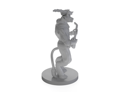 Minotaur Male Bard Tabletop DND Gaming Miniature