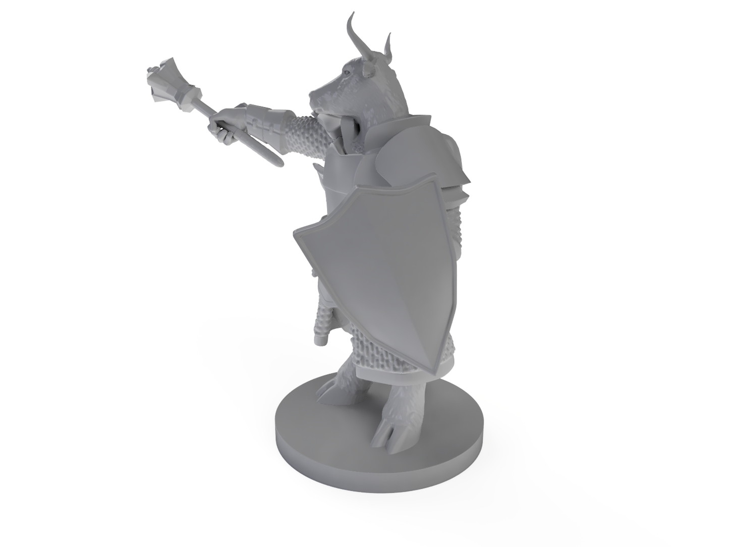 Minotaur Male Cleric Tabletop DND Gaming Miniature