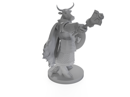 Minotaur Male Cleric 2 Tabletop DND Gaming Miniature