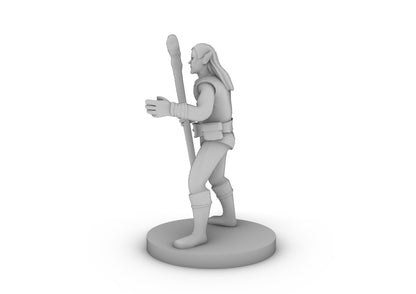 Male Elf Druid Tabletop DND Gaming Miniature