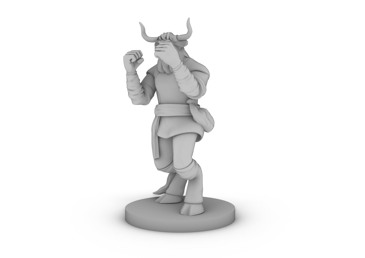 Minotaur Monk Tabletop DND Gaming Miniature