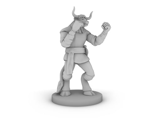 Minotaur Monk Tabletop DND Gaming Miniature