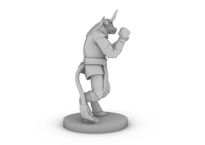 Minotaur Monk Tabletop DND Gaming Miniature