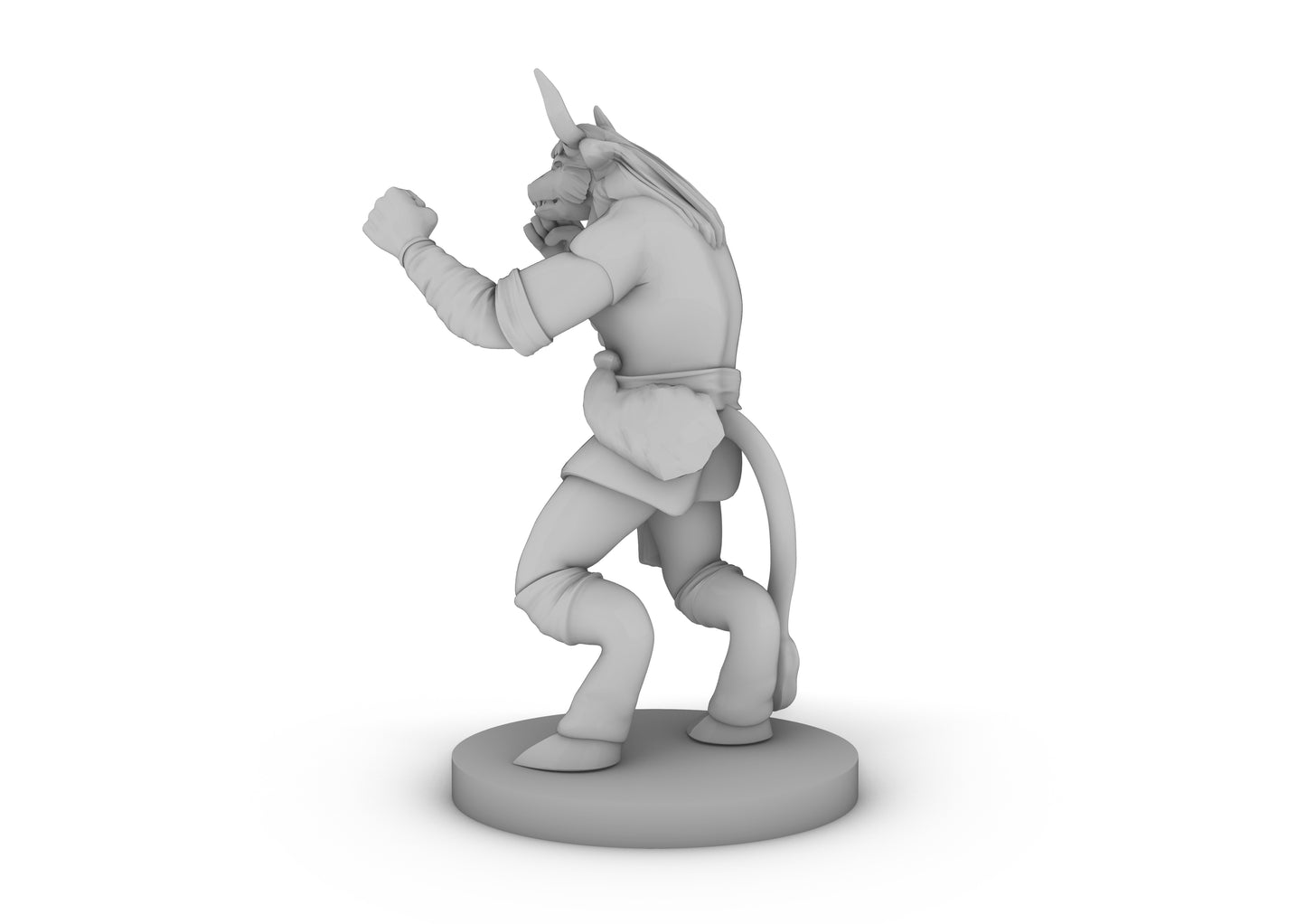 Minotaur Monk Tabletop DND Gaming Miniature