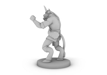 Minotaur Monk Tabletop DND Gaming Miniature