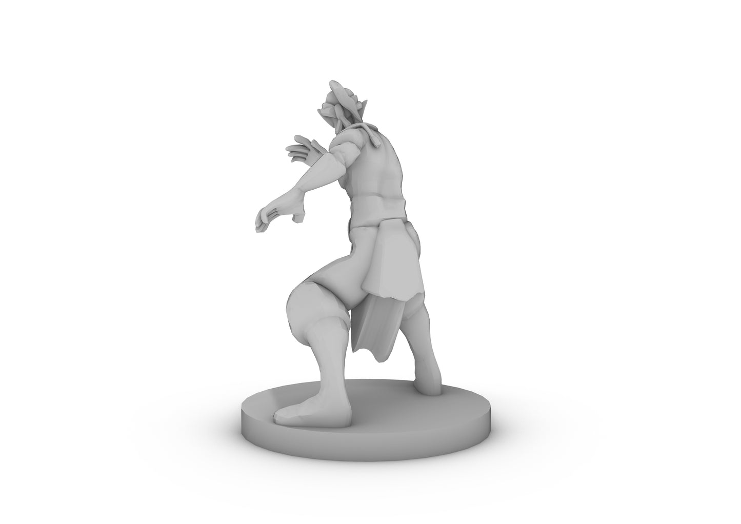 Monk Elf Tabletop DND Gaming Miniature