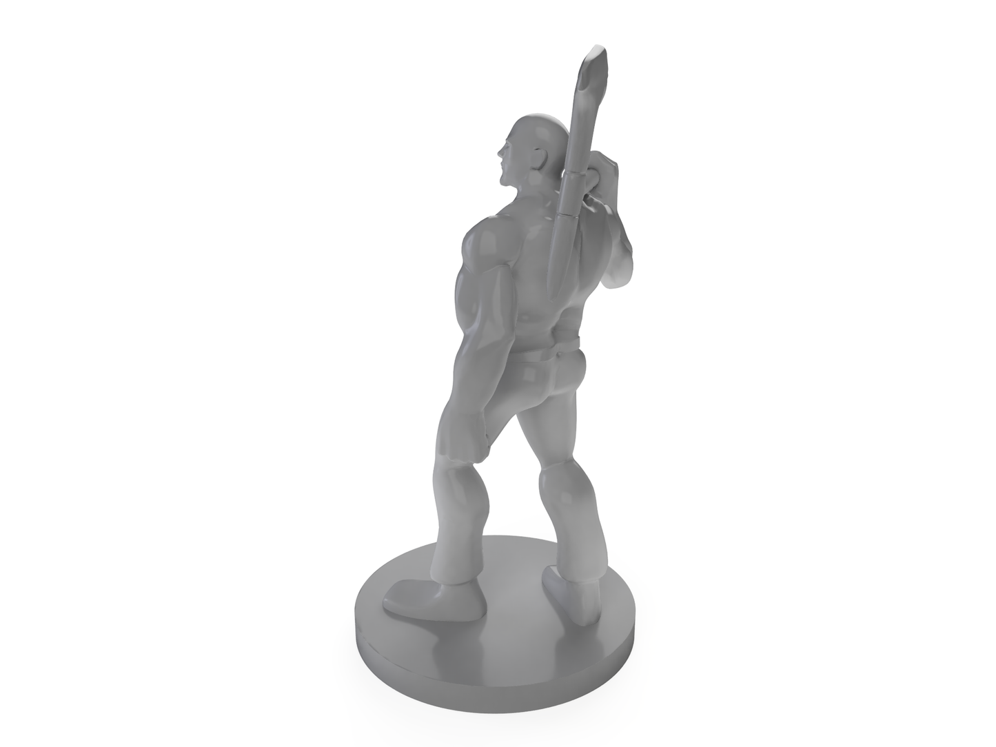 Mountain Barbarian Shirtless Tabletop DND Gaming Miniature