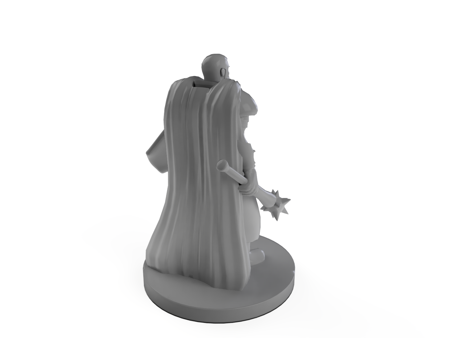 Noble Cleric Mace and shield Tabletop DND Gaming Miniature