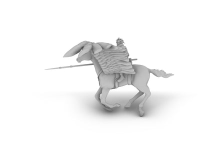 Paladin on a Pegasus Tabletop DND Gaming Miniature