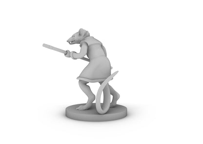 Ratfolk Monk Master Tabletop DND Gaming Miniature