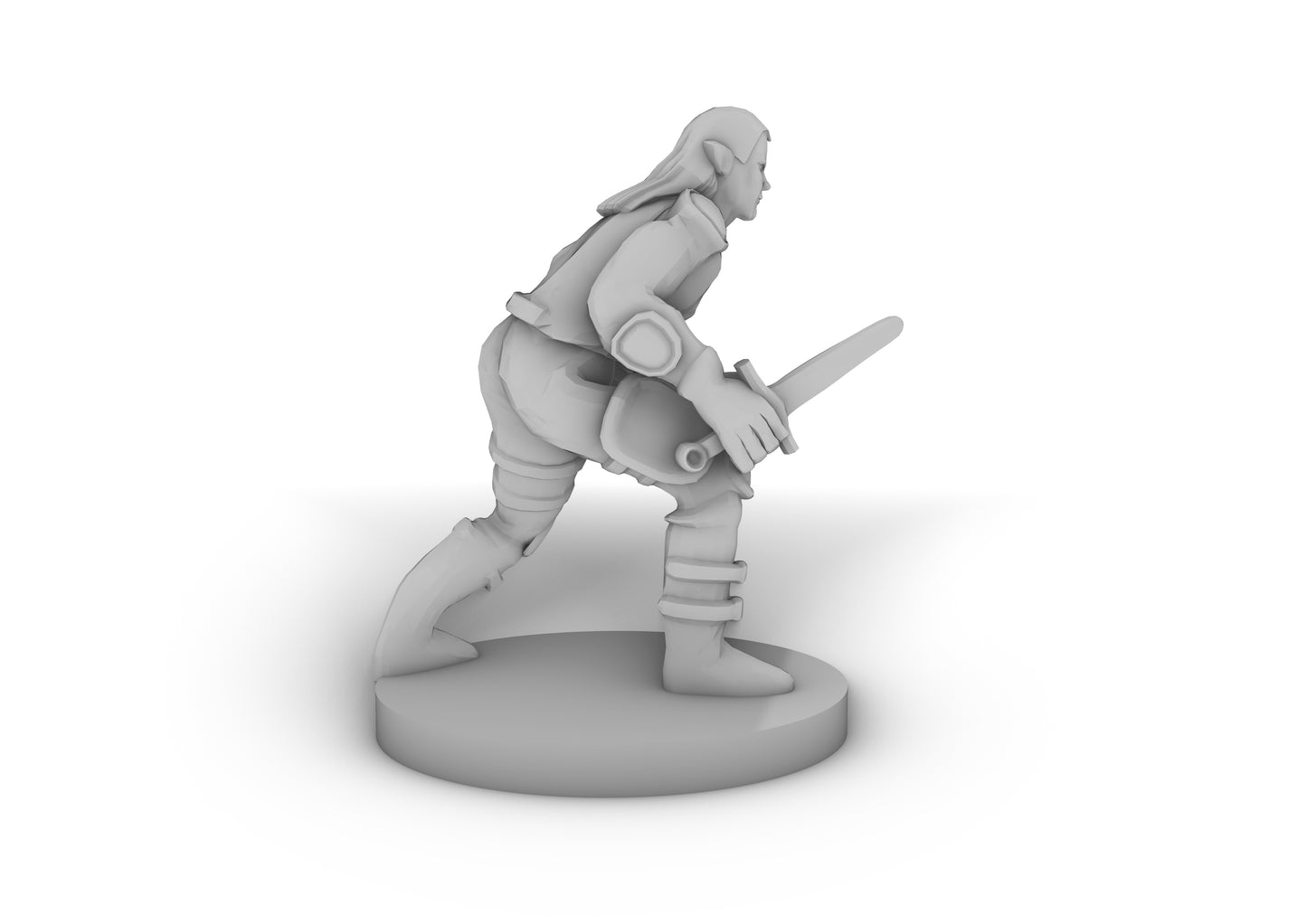 Rogue Half Elf Tabletop DND Gaming Miniature