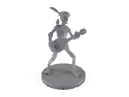 Skeleton Bard 2 Tabletop DND Gaming Miniature