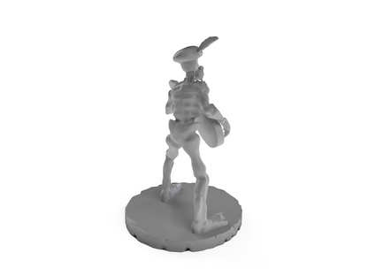 Skeleton Bard 2 Tabletop DND Gaming Miniature