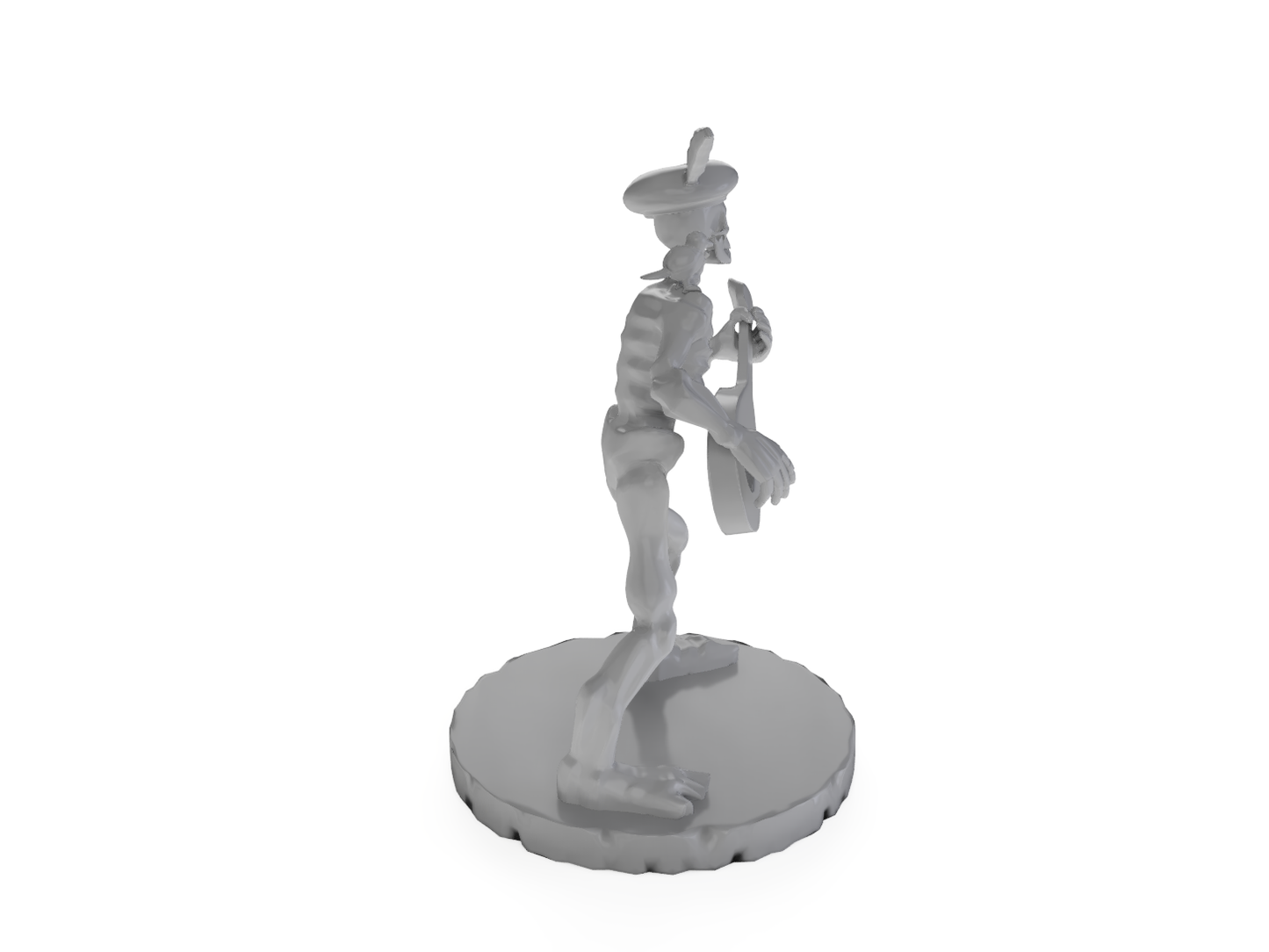 Skeleton Bard 2 Tabletop DND Gaming Miniature