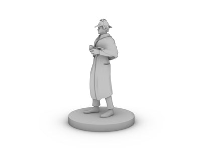 Sherlock NPC with Hat Tabletop DND Gaming Miniature