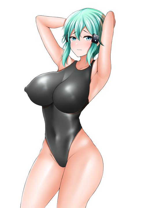 Sinon Arms Back Lewd Sticker