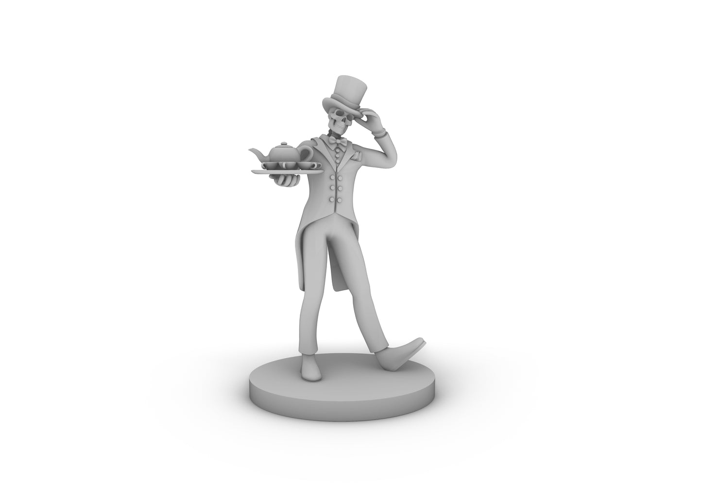 Skeleton Butler Tabletop DND Gaming Miniature