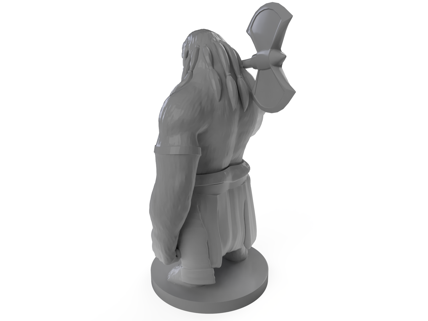 Slothfolk Barbarian Tabletop DND Gaming Miniature