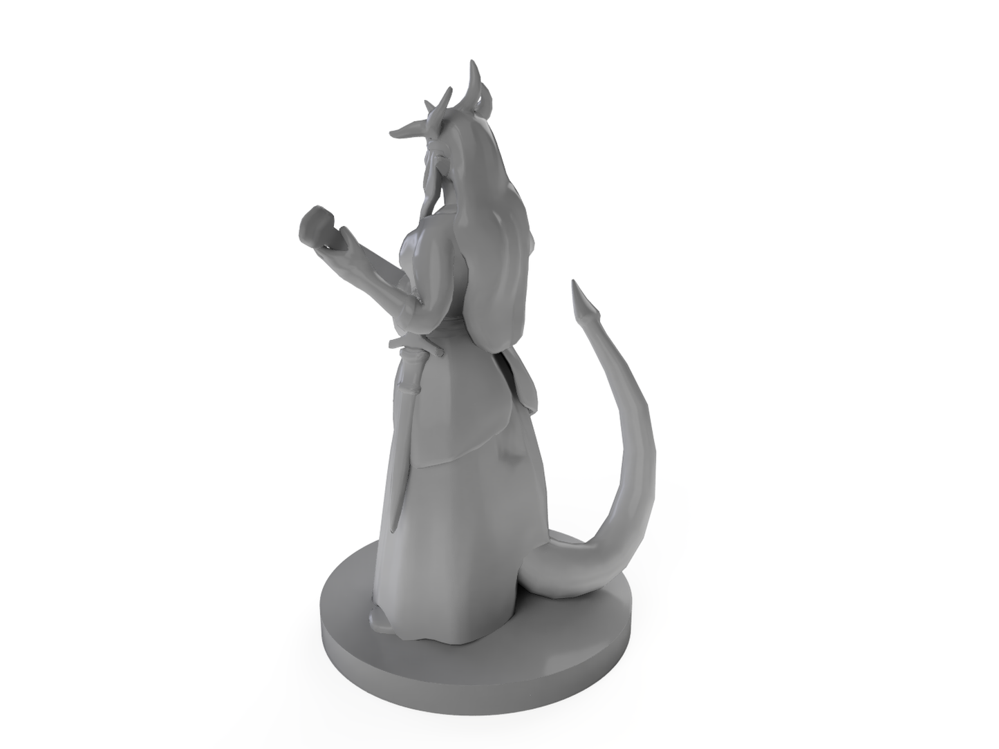 Tiefling Female Bard 2 Tabletop DND Gaming Miniature