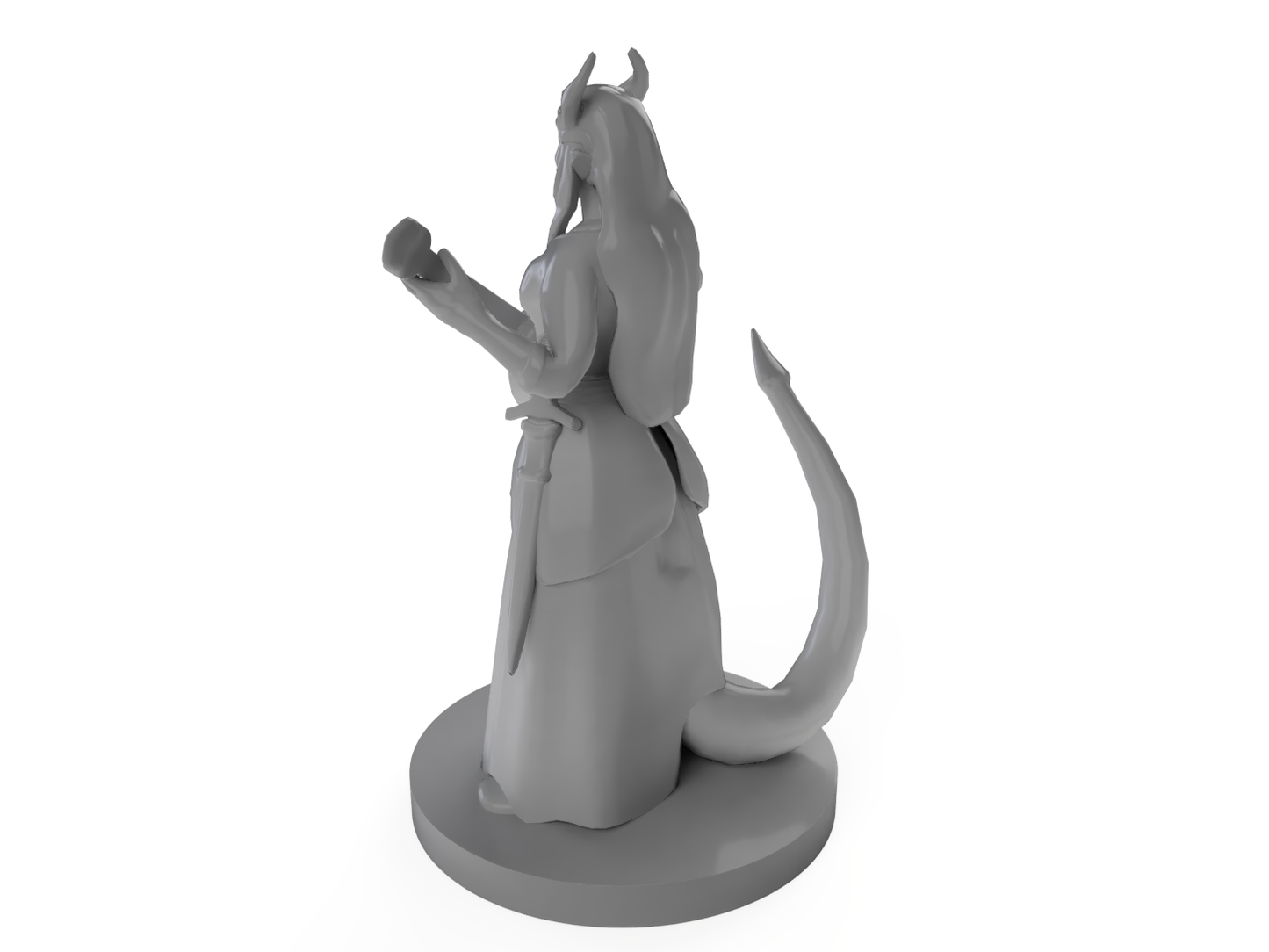 Tiefling Female Bard Tabletop DND Gaming Miniature