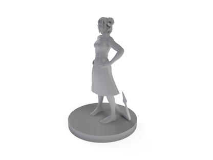 Tiefling Female Bard 3 Tabletop DND Gaming Miniature