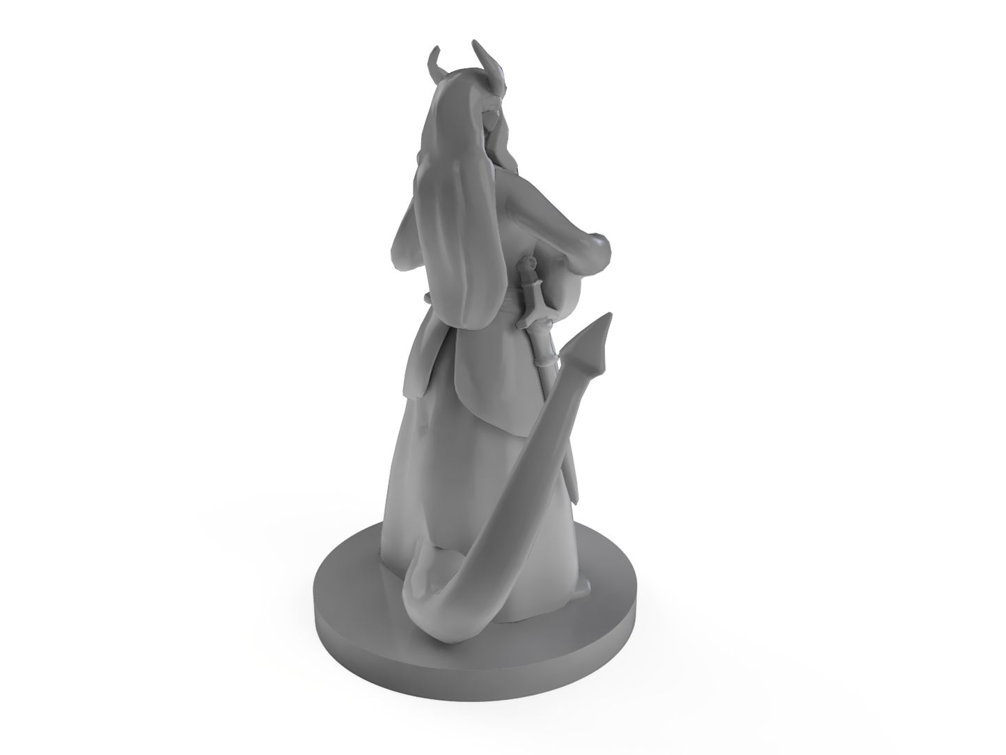 Tiefling Female Bard Tabletop DND Gaming Miniature