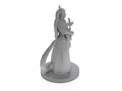 Tiefling Female Bard Tabletop DND Gaming Miniature