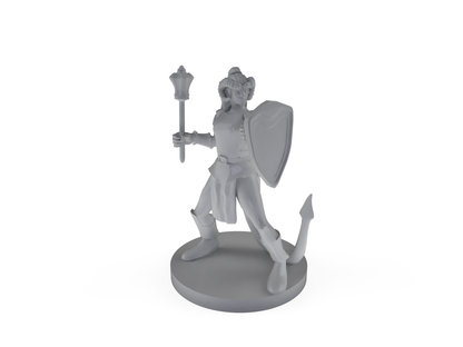 Tiefling Female Cleric Tabletop DND Gaming Miniature